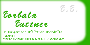 borbala buttner business card